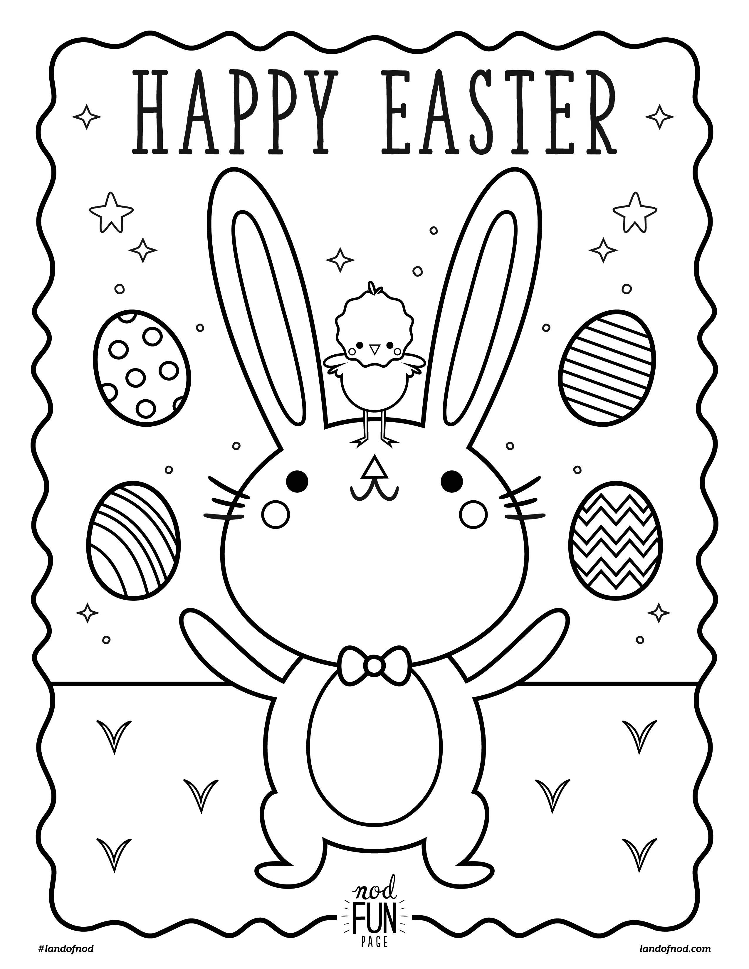 Printable Coloring Page: Easter Crate Kids Blog