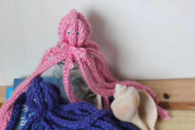 Diy Finger Knit Octopus Kids Craft Crate Kids Blog