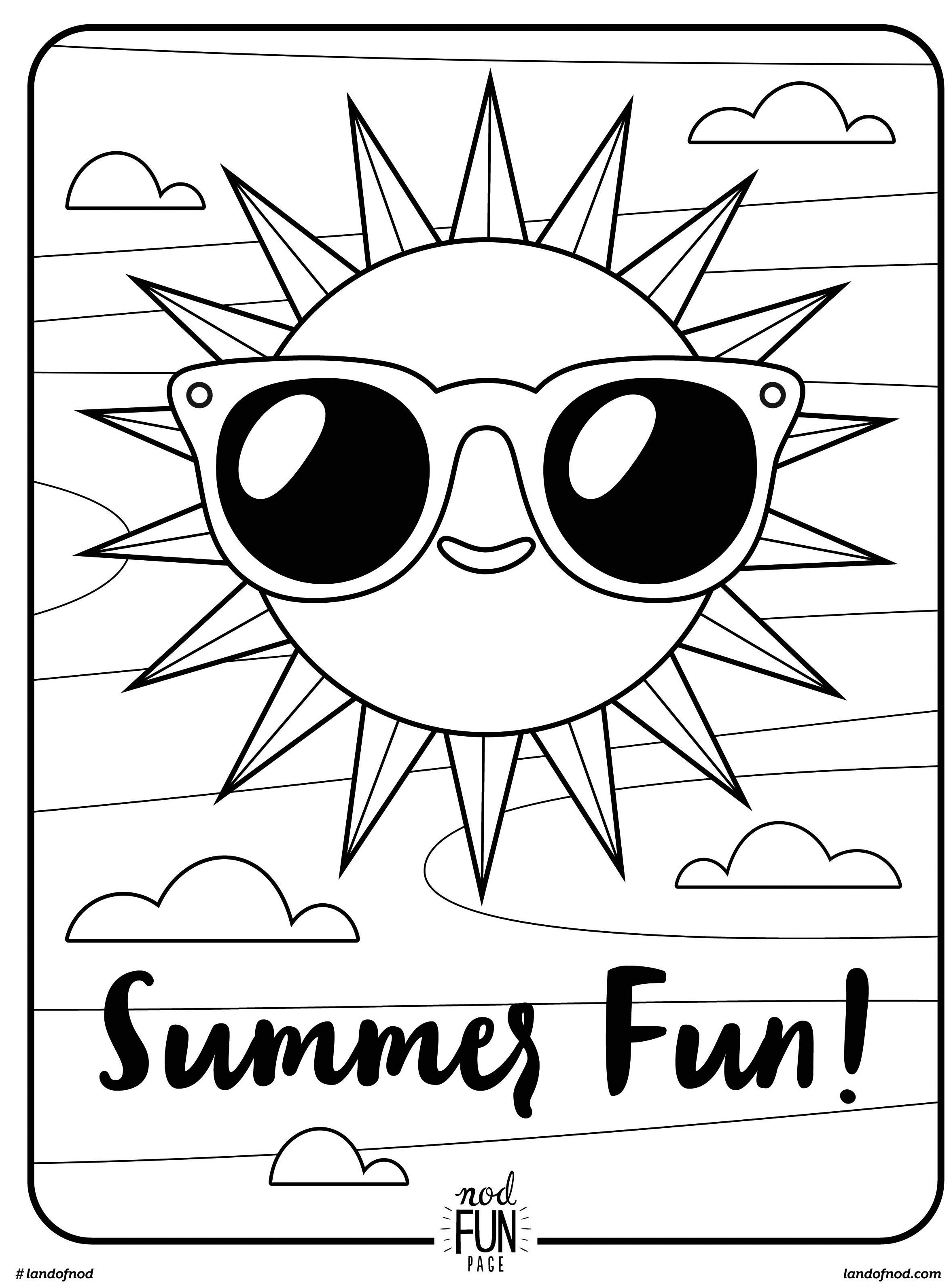 Free Printable Coloring Page Summer Fun Crate Kids Blog