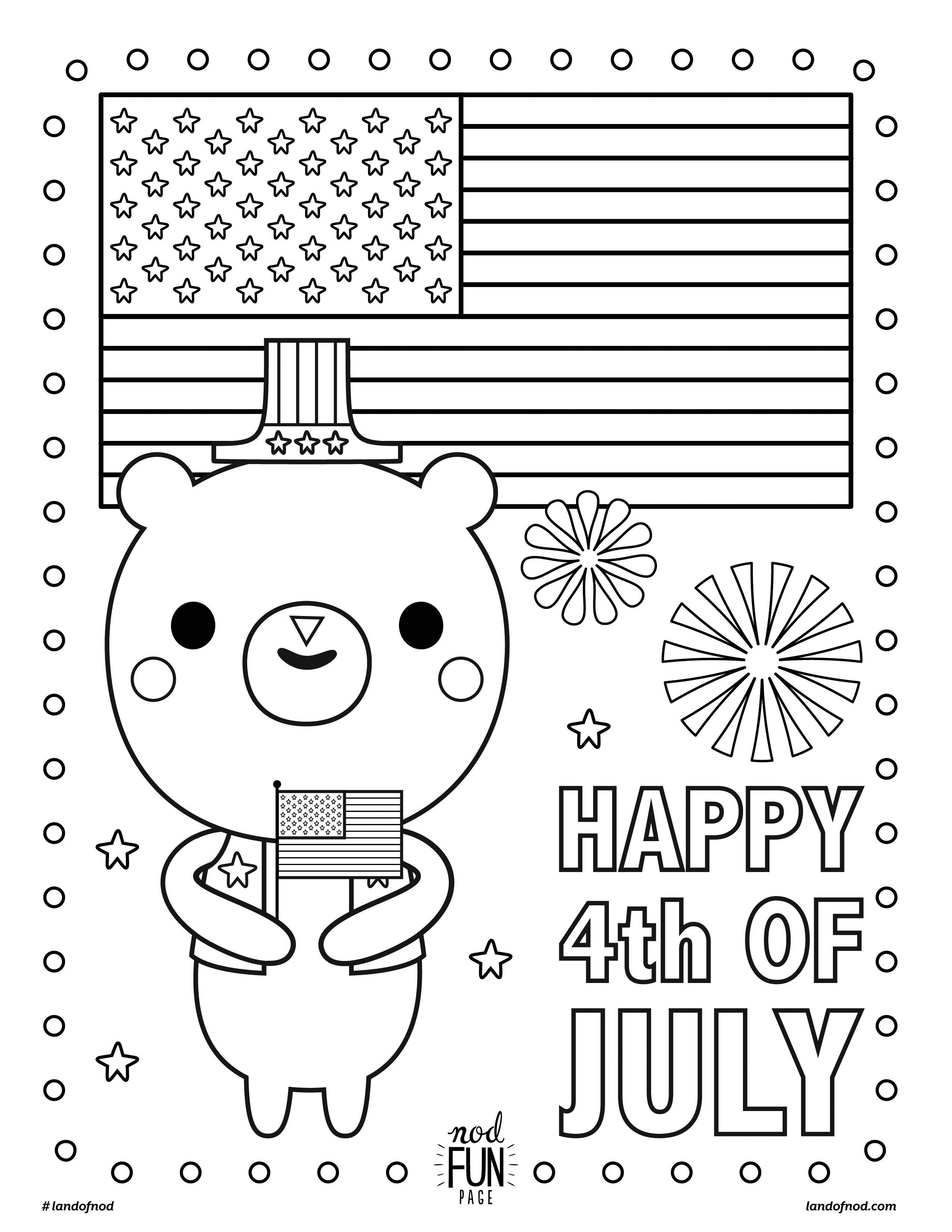 free printable coloring page 4th of july crate kids blog
